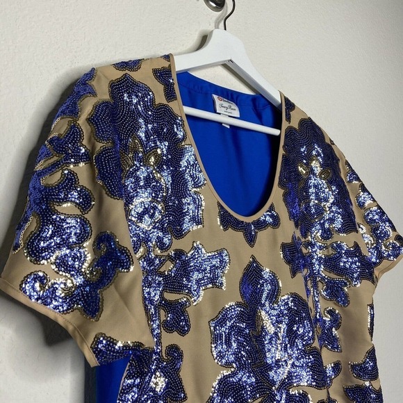 Tracy Reese Neiman Marcus for Target Sequin Blouse Sz M - Picture 3 of 9